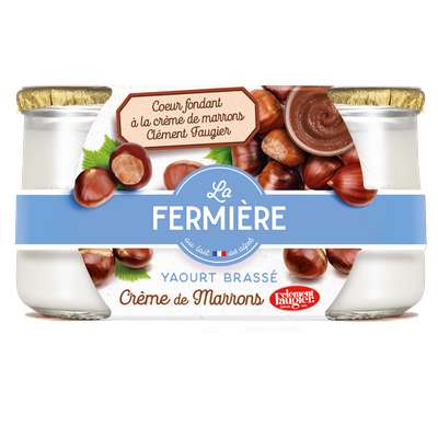 Yaourt à la crème de marron, La Fermière (2 x 160 g)