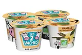 Yaourt vanille BIO, Les 2 vaches (4 x 115 g)