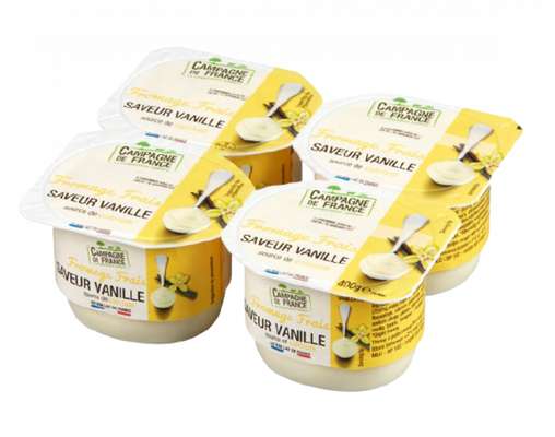 Fromage frais saveur vanille, Campagne de France (4 x 100 g)