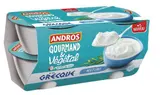 Grec végétal nature lait de coco, Andros (4 x 125g)