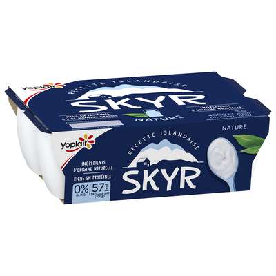 Skyr Nature 0% MG, Yoplait (4 x 100 g)