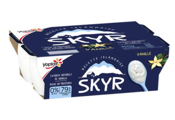 Skyr vanille 0%mg, Yoplait (4 x 100 g)