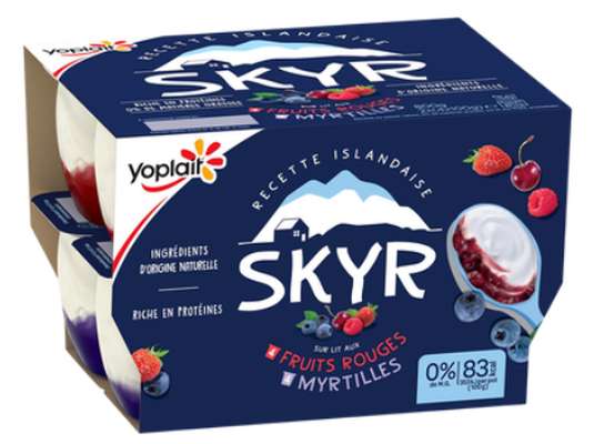 Yaourt skyr aux fruits rouges, Yoplait (8 x 100 g)