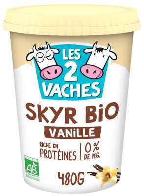 Skyr vanille BIO, Les 2 Vaches (480 g)