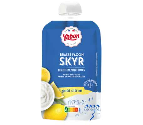 Brassé façon skyr saveur citron, Yabon (120 g)