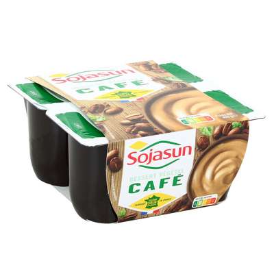 Dessert végétal Café, Sojasun (4 x 100 g)