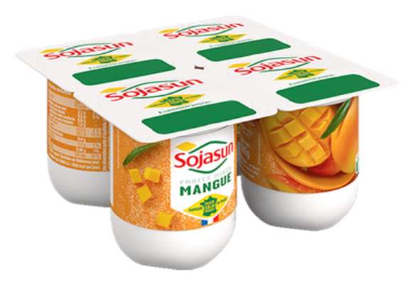 Dessert végétal Mangue, Sojasun (4 x 100 g)