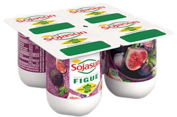 Dessert végétal Figues, Sojasun (4 x 100 g)