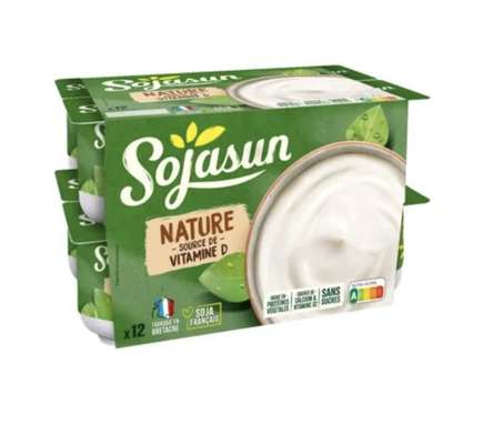 Brassé végétal nature, Sojasun (12 x 100 g)