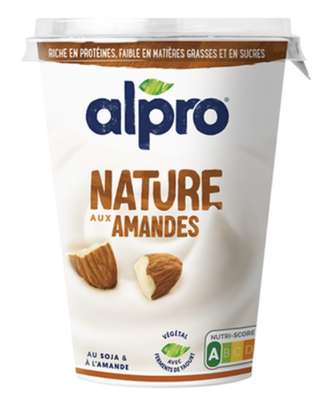 Brassé nature aux amandes à base de soja, Alpro (500 g)