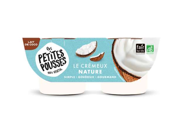 Brassé de coco fermenté Nature BIO, Les Petites Pousses (x 2, 200 g)