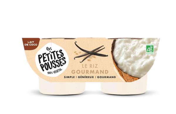 Riz gourmand au lait de coco BIO, Les Petites Pousses (x 2, 180 g)