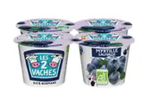 Yaourt myrtille BIO, Les 2 Vaches (4 x 115 g)