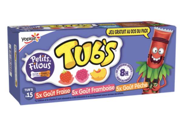 Petits Filous Tub's aux fruits, Yoplait (15 x 40 g)