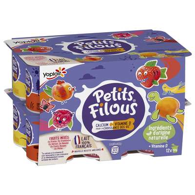 Petits Filous aux fruits mixés, Yoplait (x 12, 600 g)