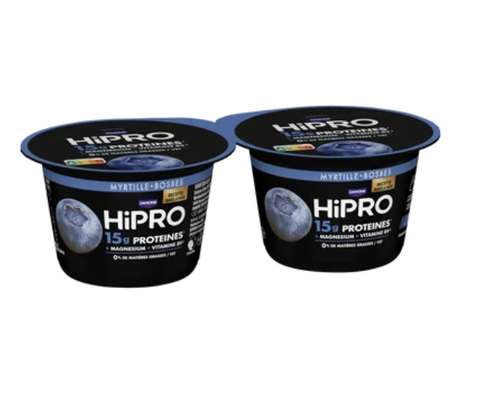 Yaourt protéiné à la myrtille 0% MG, HiPRO (2 x 160 g)