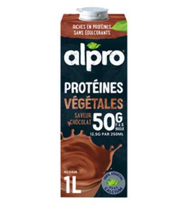 Boisson végétale soja chocolat protéinée, Alpro (1 L)