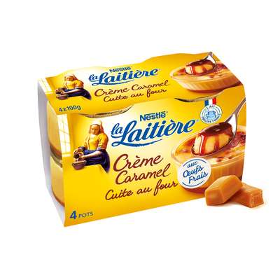 Crème caramel, la Laitière (4 x 100 g)