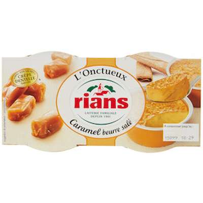 L'Onctueux au caramel beurre salé, Rians (2 x 90 g)