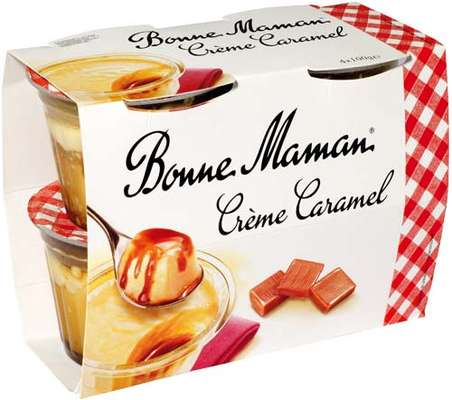 Crème caramel au lait frais, Bonne Maman (4 x 100 g)