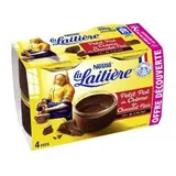 Crème dessert chocolat noir 72% de cacao, La Laitière (4 x 100 g)