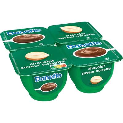 Danette chocolat noisette (4 x 125 g)