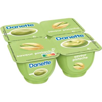 Danette saveur pistache (4 x 125 g)