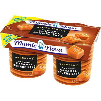 Dessert Gourmand Caramel au beurre salé, Mamie Nova (2 x 150 g)