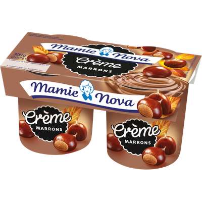 Crème dessert aux Marrons, Mamie Nova (2 x 150 g)