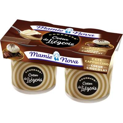 Liégeois Café coeur Chocolat, Mamie Nova (2 x 120 g)