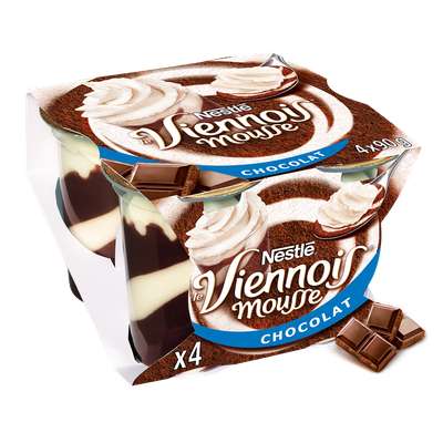 Mousse de Viennois au chocolat, Nestlé (4 x 90 g)