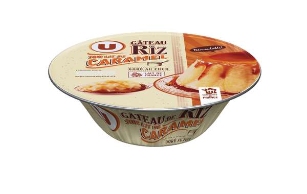 Gâteau de riz sur lit de caramel, U (500 g)