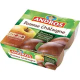 Compote pomme/chataignes, Andros (4 x 100 g)