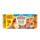 Compote panaché multifruits, Andros (16 x 100 g)