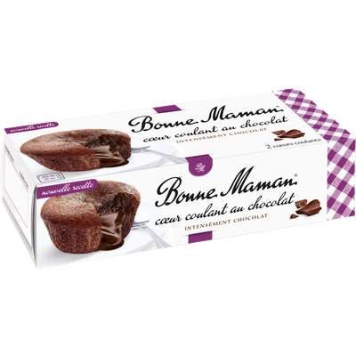 Coeur coulant au chocolat, Bonne Maman (2 x 80 g)