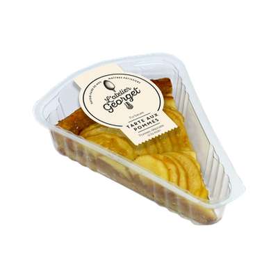 Part de tarte aux pommes, L'atelier Georget (140 g)