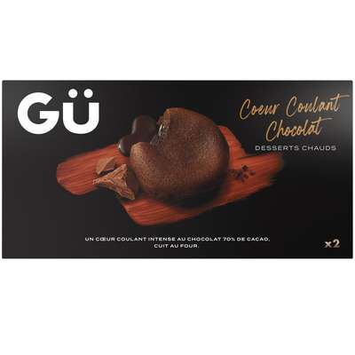 Coeur fondant au chocolat, Gü (2 x 100 g)