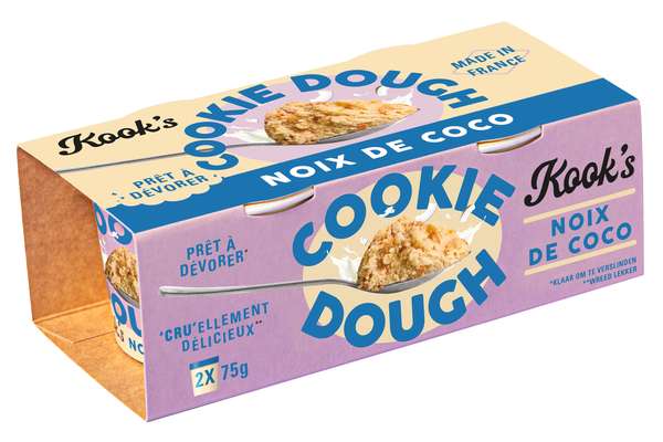 Cookie dough noix de coco, Kook's (2 x 75 g)