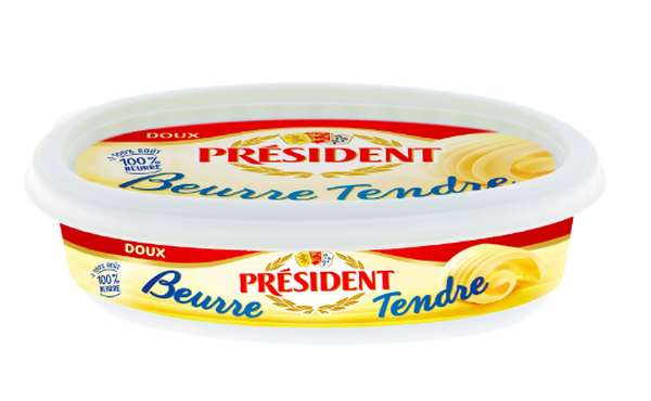 Beurre doux tendre, Président (125 g)