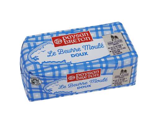 Beurre doux moulé, Paysan Breton (500 g)