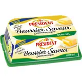 Beurre demi-sel Beurrier saveur, Président (225 g)