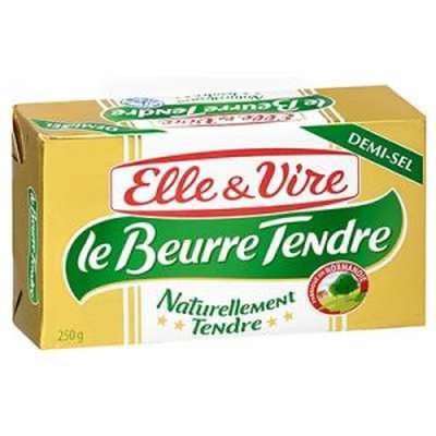 Beurre tendre demi sel,  Elle & Vire (250 g)