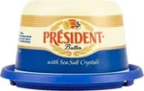 Beurre aux grains de sel de mer 80% La Motte, Président (250 g)