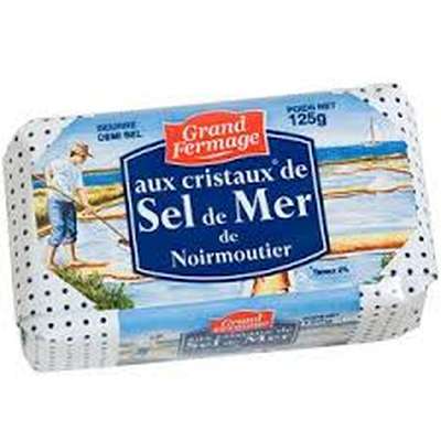 Beurre des Charentes au sel de Noirmoutier, Grand Fermage (125 g)