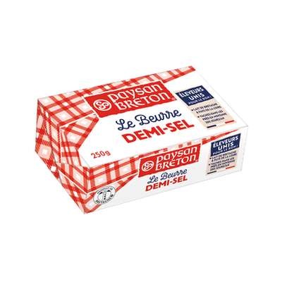 Beurre demi-sel 80% de mg, Paysan Breton (250 g)
