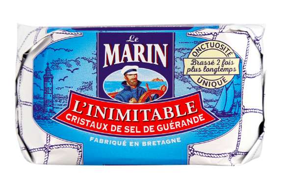 Beurre moulé cristaux de sel de Guérande, Le Marin (250 g)