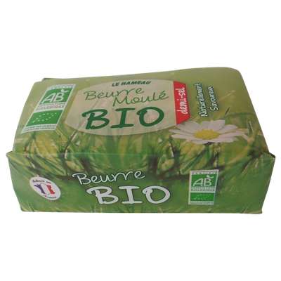 Beurre moulé demi-sel BIO, Le Hameau (250 g)