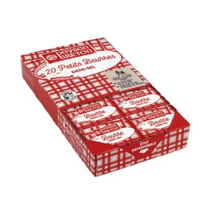 Beurre demi-sel 80% de MG, Paysan Breton (20 x 10 g)