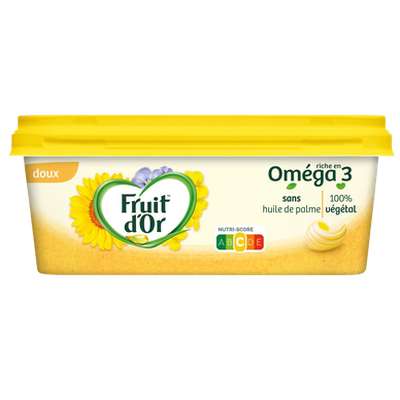 Matière grasse allégée doux oméga 3, Fruit d'Or (225 g)