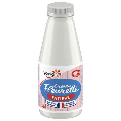 Crème Fleurette entière 30% de MG, Yoplait (38 cl)